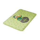 点を持つ金ゴールドのポットの漫画レプレシャン バスマット (アングル)