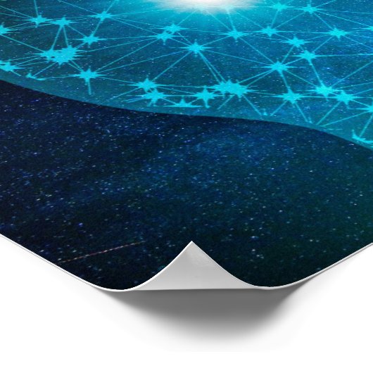 点を接続する ポスター (角)