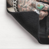 "点アメリカ"入れ墨された手のマウスパッド マウスパッド (コーナー)