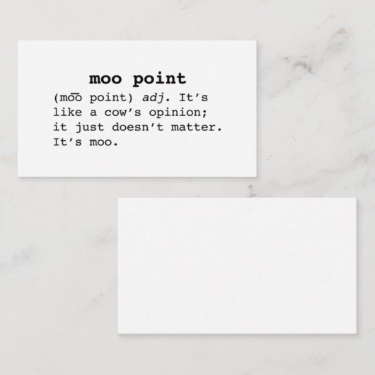 点モー引用文 名刺 (正面/裏面)