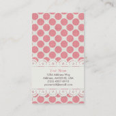 点及びレースパターン名刺 名刺 (裏面)