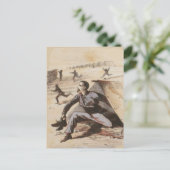 点呼に遅れた南北戦争での生活 ポストカード (スタンド正面)