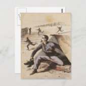 点呼に遅れた南北戦争での生活 ポストカード (正面/裏面)