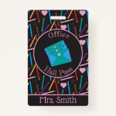 点在する色鉛筆 |オフィスホールパスバッジ バッジ (正面)