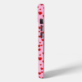 点在する赤いハート(ピンク) Case-Mate iPhoneケース (裏面 / 左)