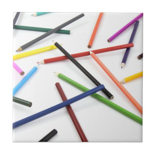 点在する鉛筆セラミックタイル タイル (正面)