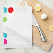 点字の盲目の言語アルファベットの手紙のこんにちは文字 キッチンタオル (四つ折り)