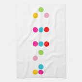 点字の盲目の言語アルファベットの手紙のこんにちは文字 キッチンタオル (縦)