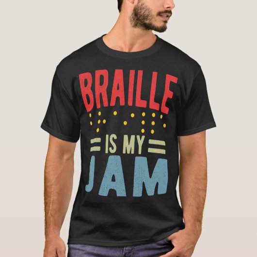 点字は私のジャム盲目 Tシャツ (正面)