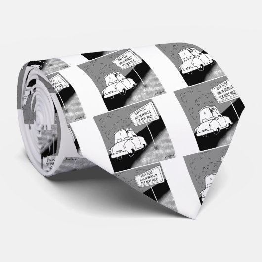 点字を交通標識 ネクタイ (ロール)