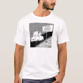 点字を交通標識 Tシャツ (正面)