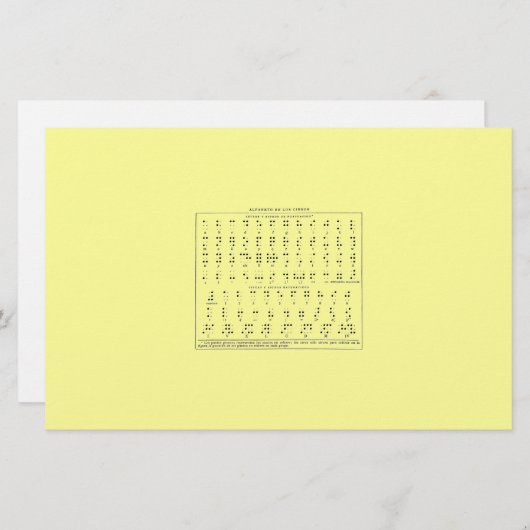 点字アルファベット定置 便箋 (正面/裏面)