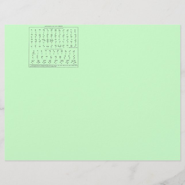 点字アルファベット文字の頭 (正面)