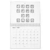 点字コンピュータの鍵番号 カレンダー (3月 2027)