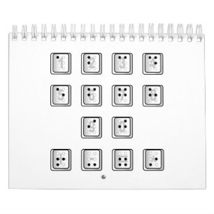 点字コンピュータの鍵番号 カレンダー