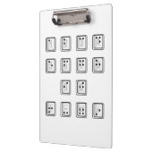 点字コンピュータの鍵番号 クリップボード (左)