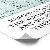 点字図（英数字の区切り記号） ポスター (角)