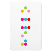 点字盲語文字hello文字 マグネット (縦)