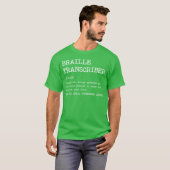 点字筆記者 定義 デザイン 80年代 ギフト Tシャツ (正面フル)