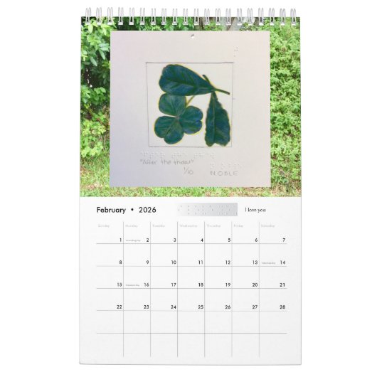 点字2024 by Chloe Dee Noble – カレンダー (2月 2026)