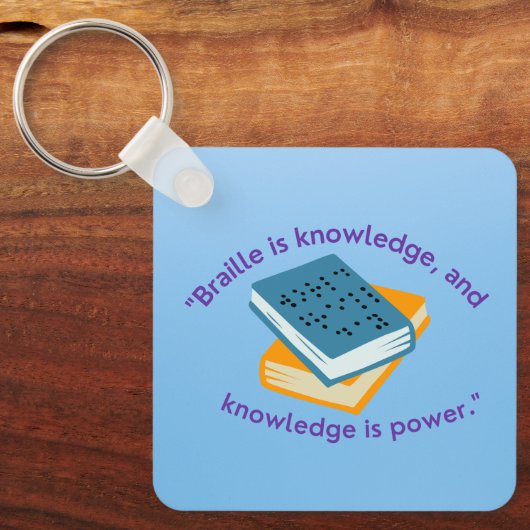 点字 キーホルダー (正面)
