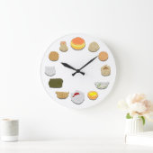 点心の時 ラージ壁時計 (ホーム)