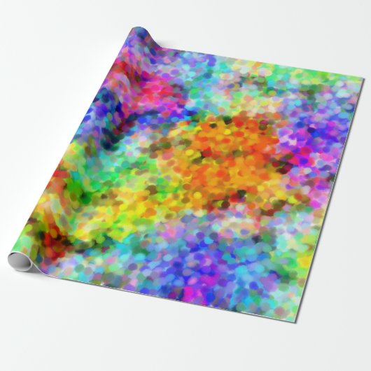 点描のチャクラ ラッピングペーパー (アンロールド)