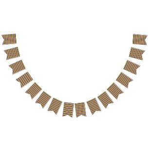 点数々の付きストライプのの背景 バンティングフラッグ