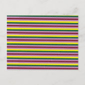 点数々の付きストライプのの背景 ポストカード (正面)