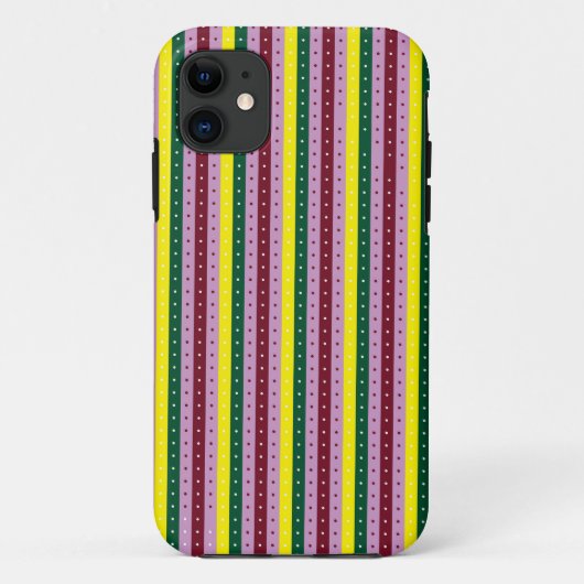 点数々の付きストライプのの背景 Case-Mate iPhoneケース (裏面)