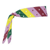 点数々の付きストライプの模様 タイヘッドバンド (回転270)