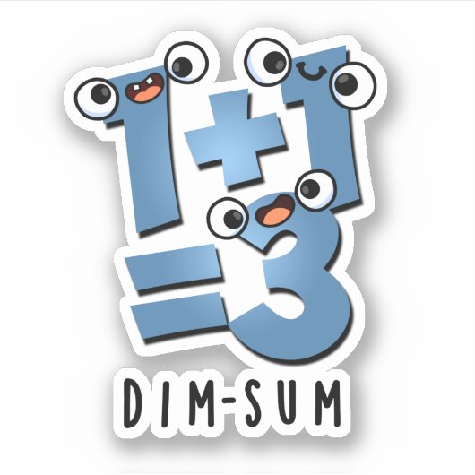 点数数学おもしろいフードパン シール (正面)