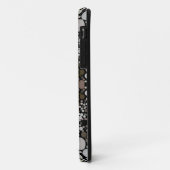 点曼荼羅花茶色と白 Case-Mate iPhoneケース (裏面/左)