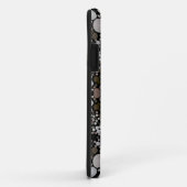 点曼荼羅花茶色と白 Case-Mate iPhoneケース (裏面/右)
