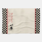点検された国牛パーソナライズな台所タオル キッチンタオル (横)