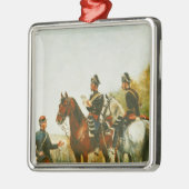 点検旅行の警官 メタルオーナメント (左)