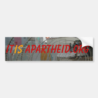 点検点、それは、Apartheid.orgあります バンパーステッカー