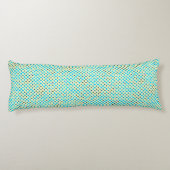 点滅するピクセルパターン01.LBlueイエロビン ボディピロー (裏面)