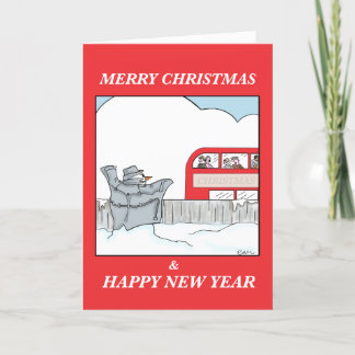 点滅の雪だるま シーズンカード