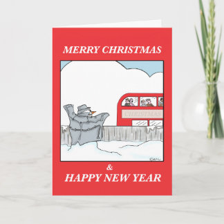 点滅の雪だるま シーズンカード