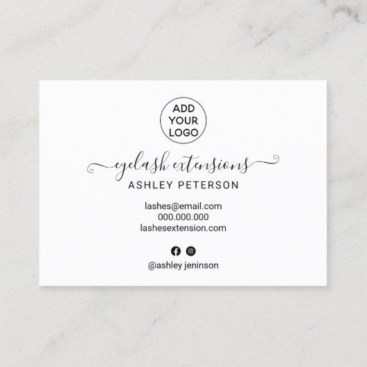 点滅アフターケアイラストレーション黒 名刺 (裏面)