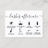 点滅アフターケアイラストレーション黒 名刺 (正面)