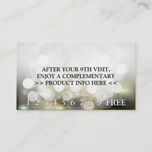 点滅ライトパンチカード ロイヤリティカード (裏面)