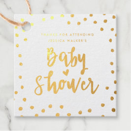 点滅箔ベビーシャワーメッセージカード フェイバータグ