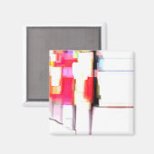 「点滅」デジタル抽象芸術 マグネット (正面/裏面)