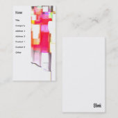 「点滅」デジタル抽象芸術 名刺 (正面/裏面)