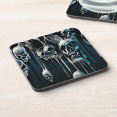 点滴注入のスカル コースター (左側)