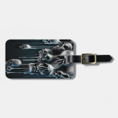 点滴注入のスカル ラゲッジタグ (正面横)