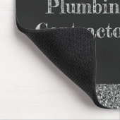 点滴注入コックおよび水配管のグリッターの効果 マウスパッド (コーナー)