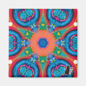 点火万華鏡のように千変万化するパターン磁石 マグネット (正面)